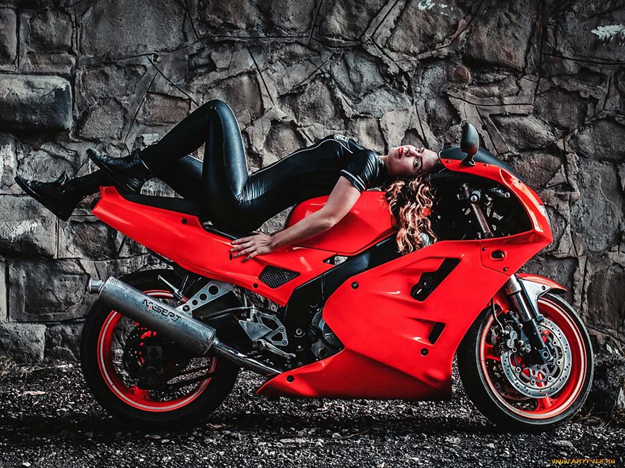 Beautiful girl Beautiful girls and motorcycles in Manila